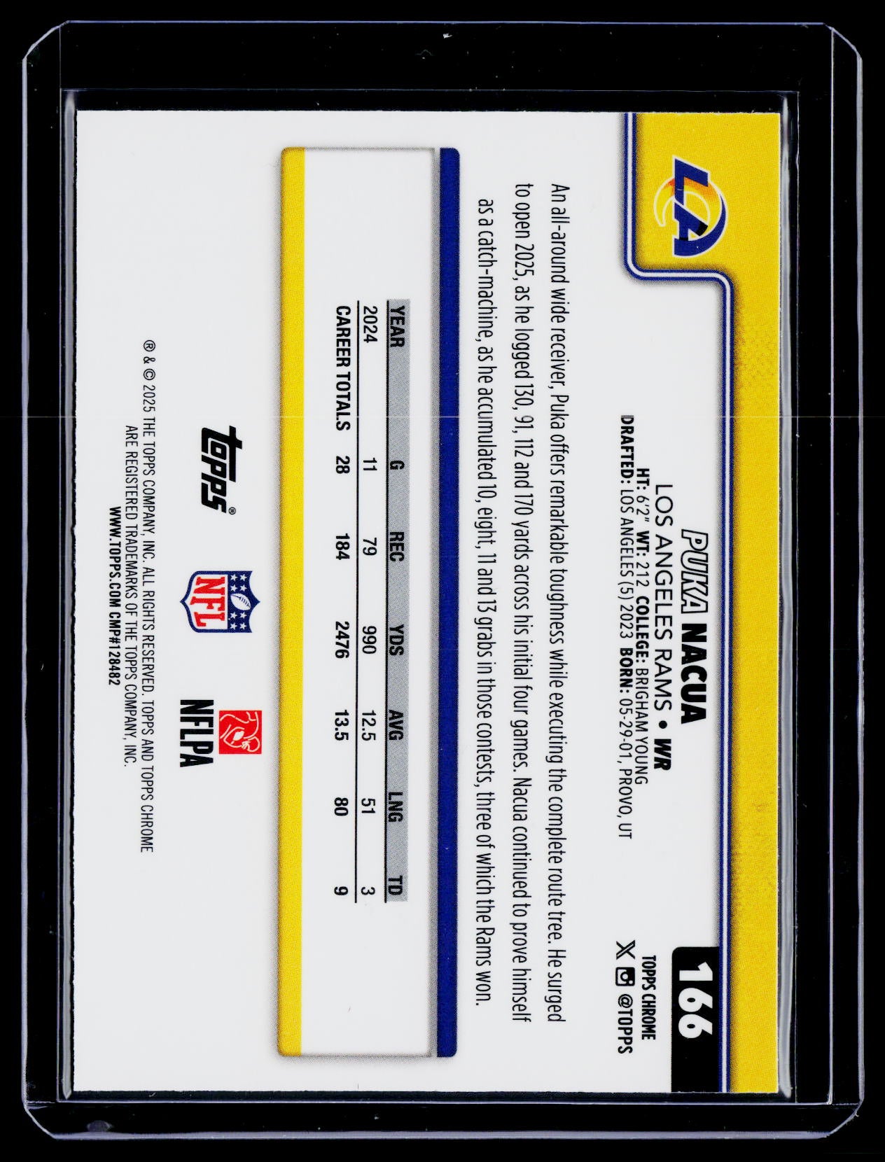 2025 Topps Chrome Puka Nacua Lightboard SSP
