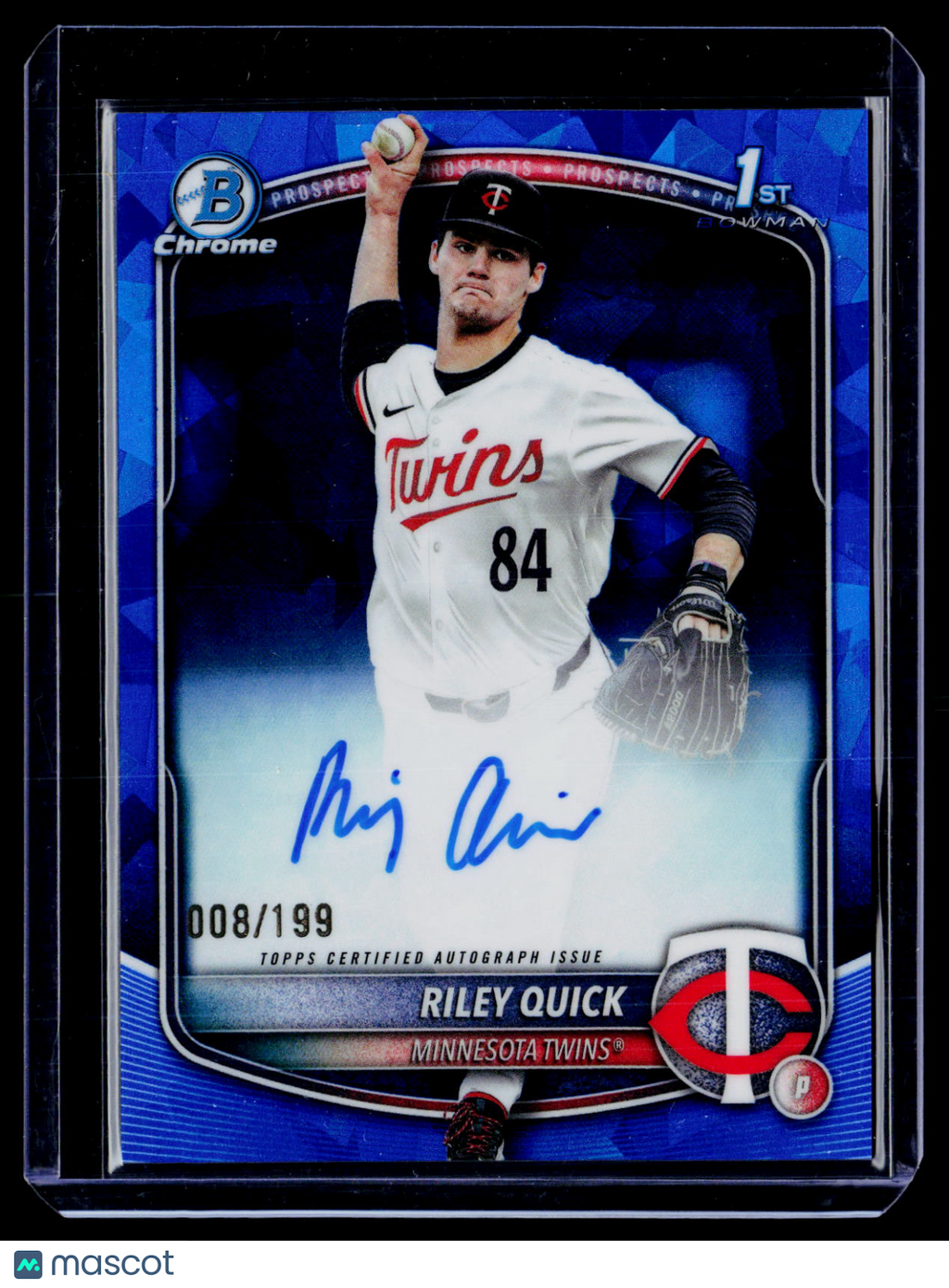 2025 Bowman Draft Riley Quick 1st Bowman Auto 8/199