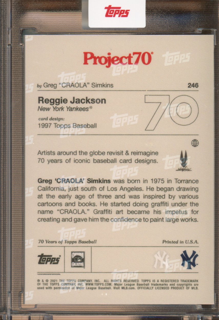 2021 Topps Project 70 Reggie Jackson Greg Simkins 246
