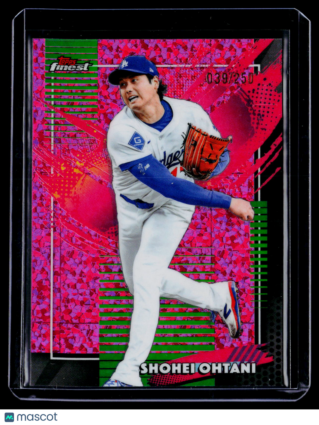2026 Topps Finest Shohei Ohtani Pink Refractor Mini Diamond 39/250