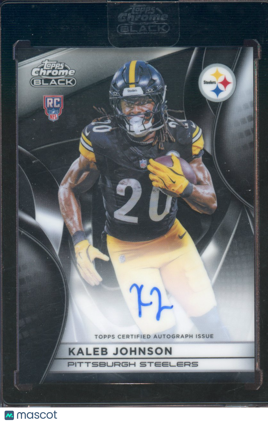 2025 Topps Chrome Black Kaleb Johnson Rookie Auto RC