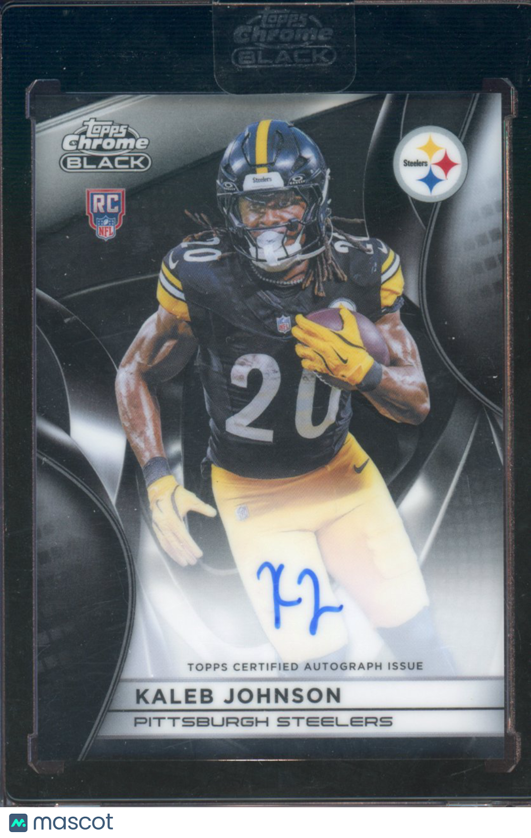 2025 Topps Chrome Black Kaleb Johnson Rookie Auto RC
