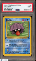 1999 Pokemon Fossil Shellder 1st Edition PSA 9