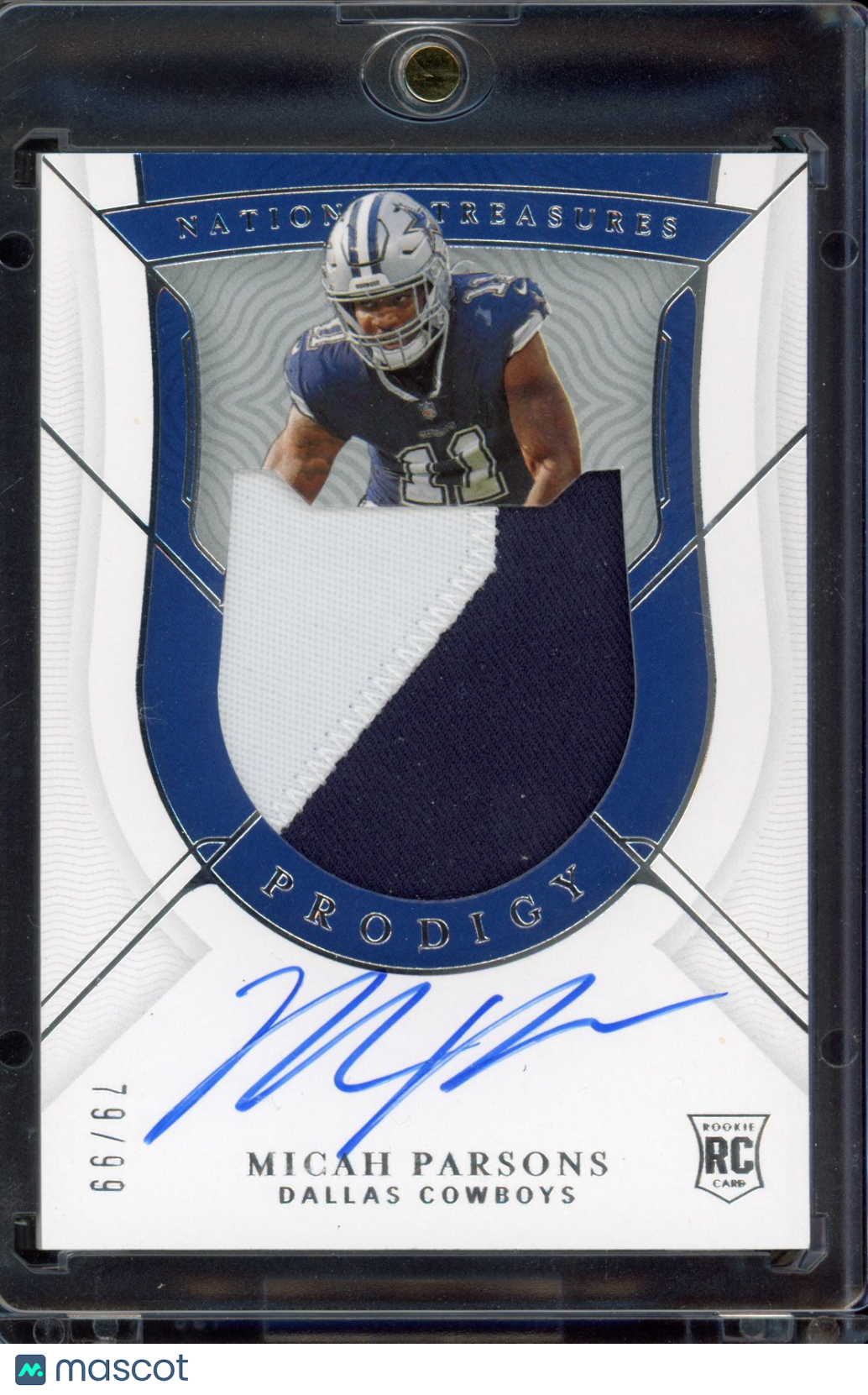 2021 National Treasures Micah Parsons Prodigy Patch Auto 79/99