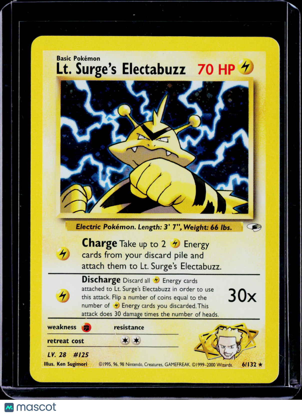 Lt. Surge's Electabuzz Holo 6/132