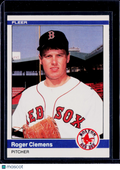 1984 Fleer Update Roger Clemens RC *Back Damage