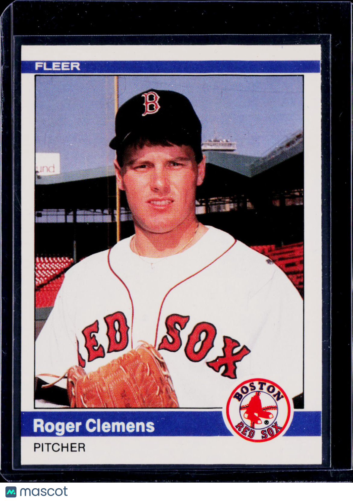 1984 Fleer Update Roger Clemens RC *Back Damage