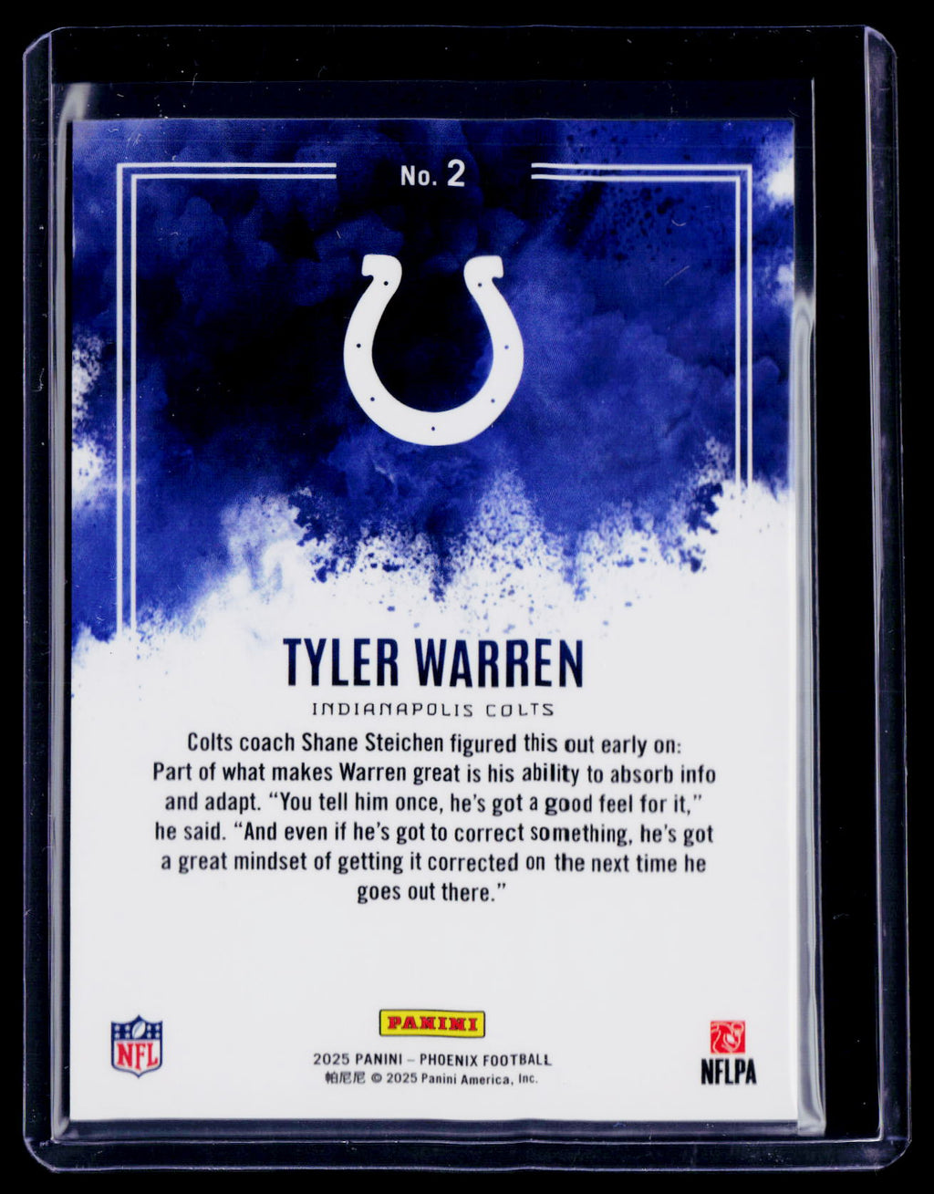 2025 Phoenix Tyler Warren Rookie Color Blast RC