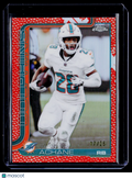 2025 Topps Chrome DeVon Achane Orange Football Leather 17/25