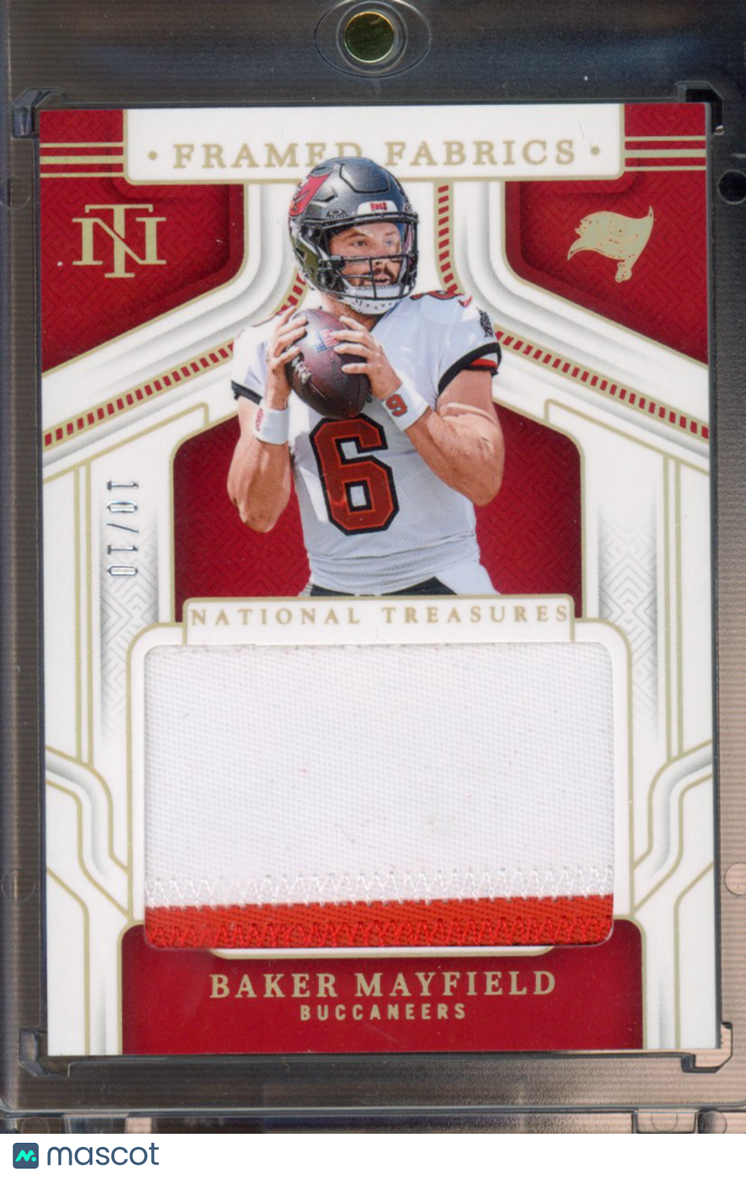 2024 National Treasures Baker Mayfield Framed Fabrics 10/10