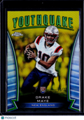 2024 Topps Chrome Drake Maye Youthquake Yellow /75