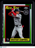 2025 Topps Chrome Kristian Campbell Rookie Black 1990 3/10 RC