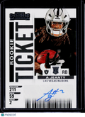 2025 Select Ashton Jeanty Contenders Rookie Ticket Auto RC