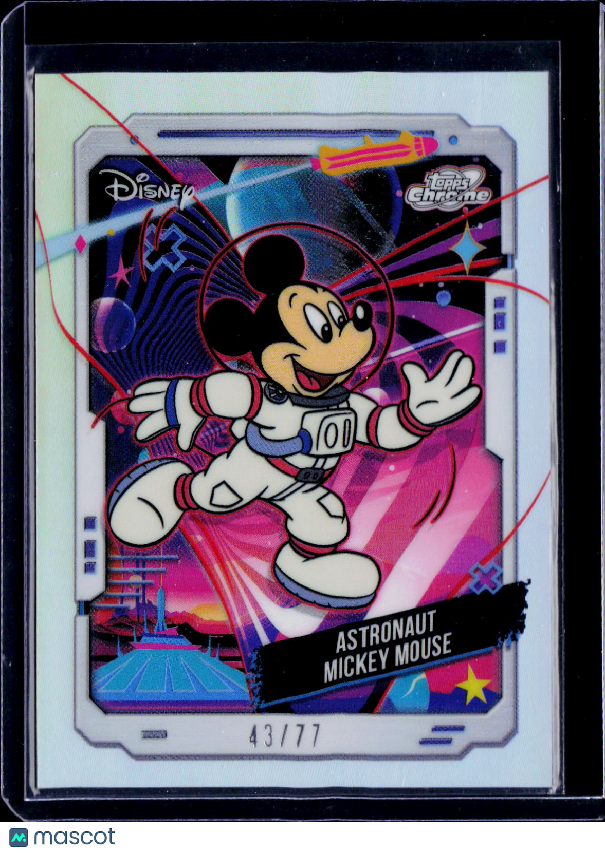 2025 Topps Disneyland 70th Astronaut Mickey Mouse Cosmic Chrome 43/77
