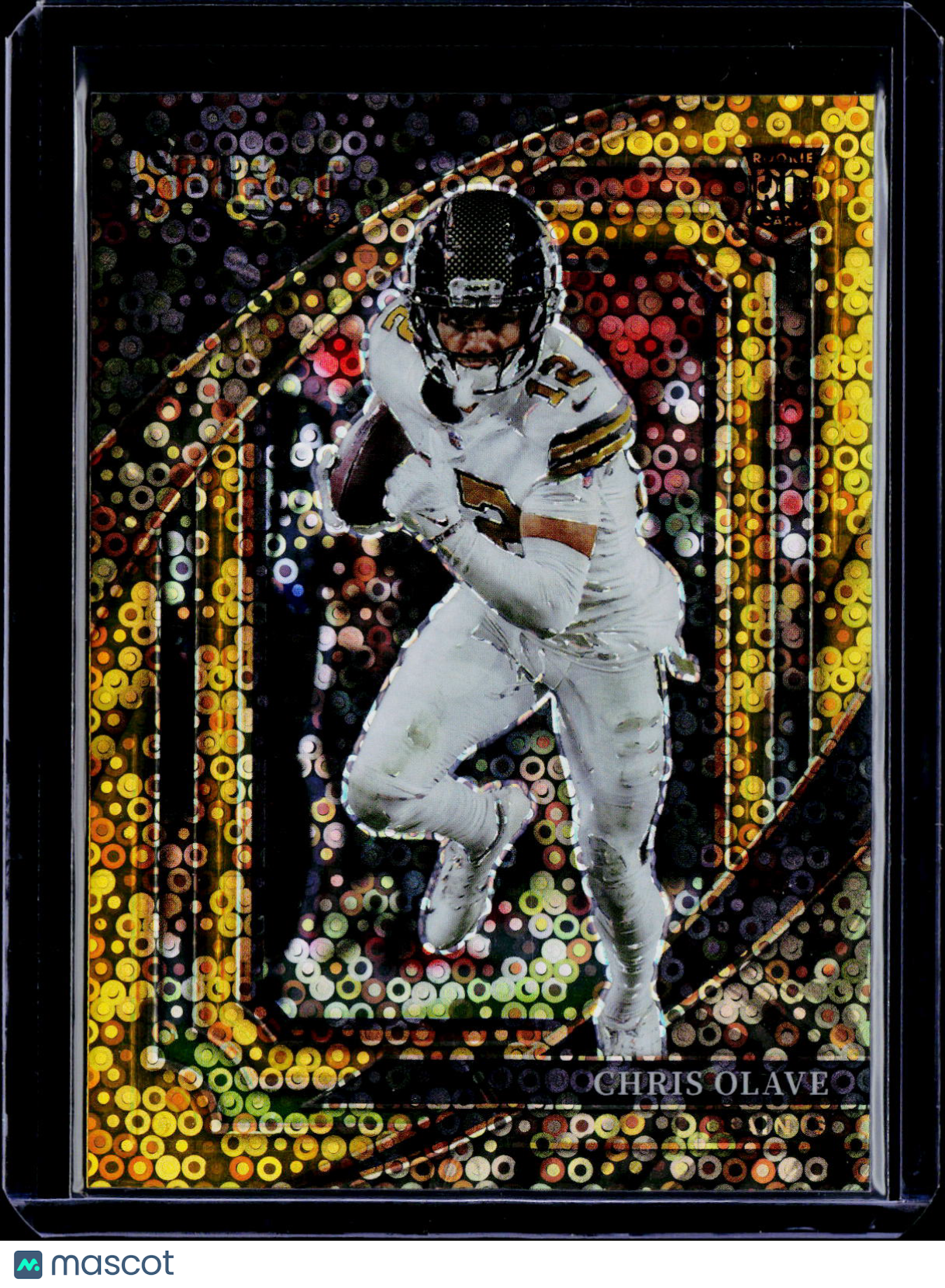 2022 Panini Select Chris Olave Rookie Suite Level Gold Disco 5/10