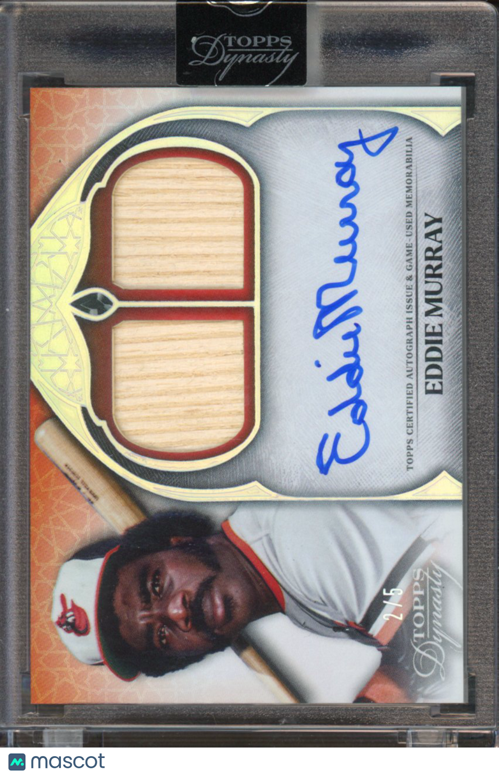2025 Topps Dynasty Eddie Murray Dual Patch Auto 2/5