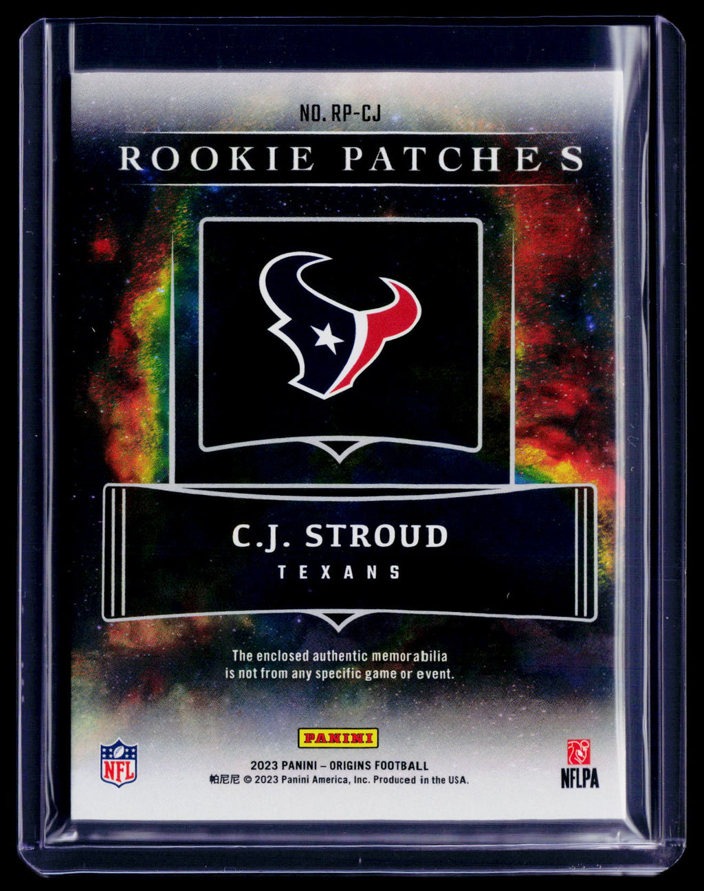 2023 Origins CJ Stroud Rookie Patch 16/25 RC