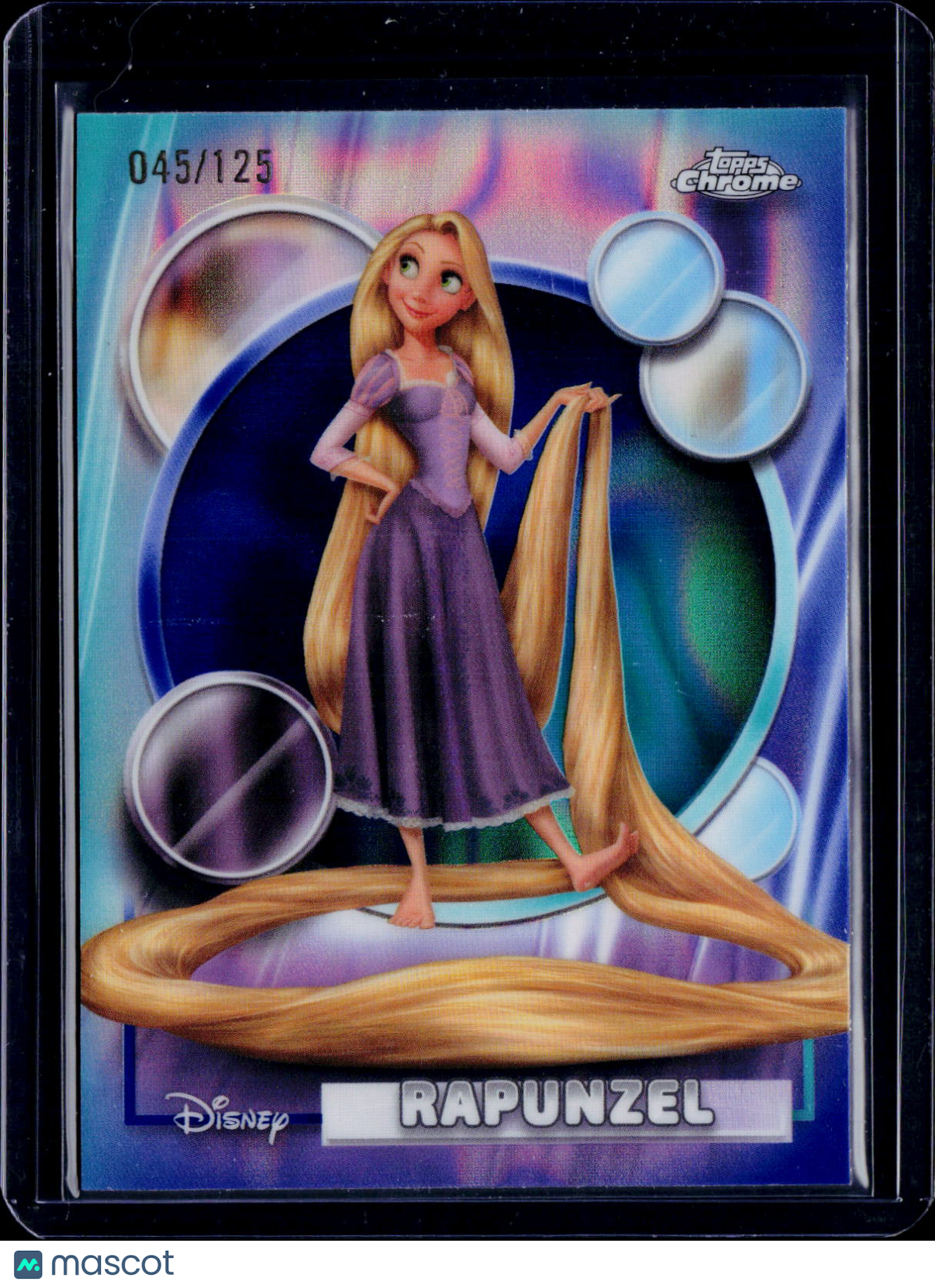 2026 Topps Chrome Rapunzel Dark Blue & Light Blue Lava /125