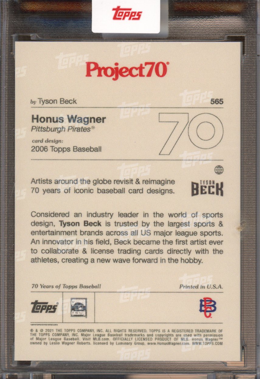 2021 Topps Project 70 Honus Wagner Tyson Beck 565