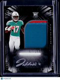 2021 Panini Black Jaylen Waddle Rookie Patch Auto 017/199 JERSEY MATCH RC