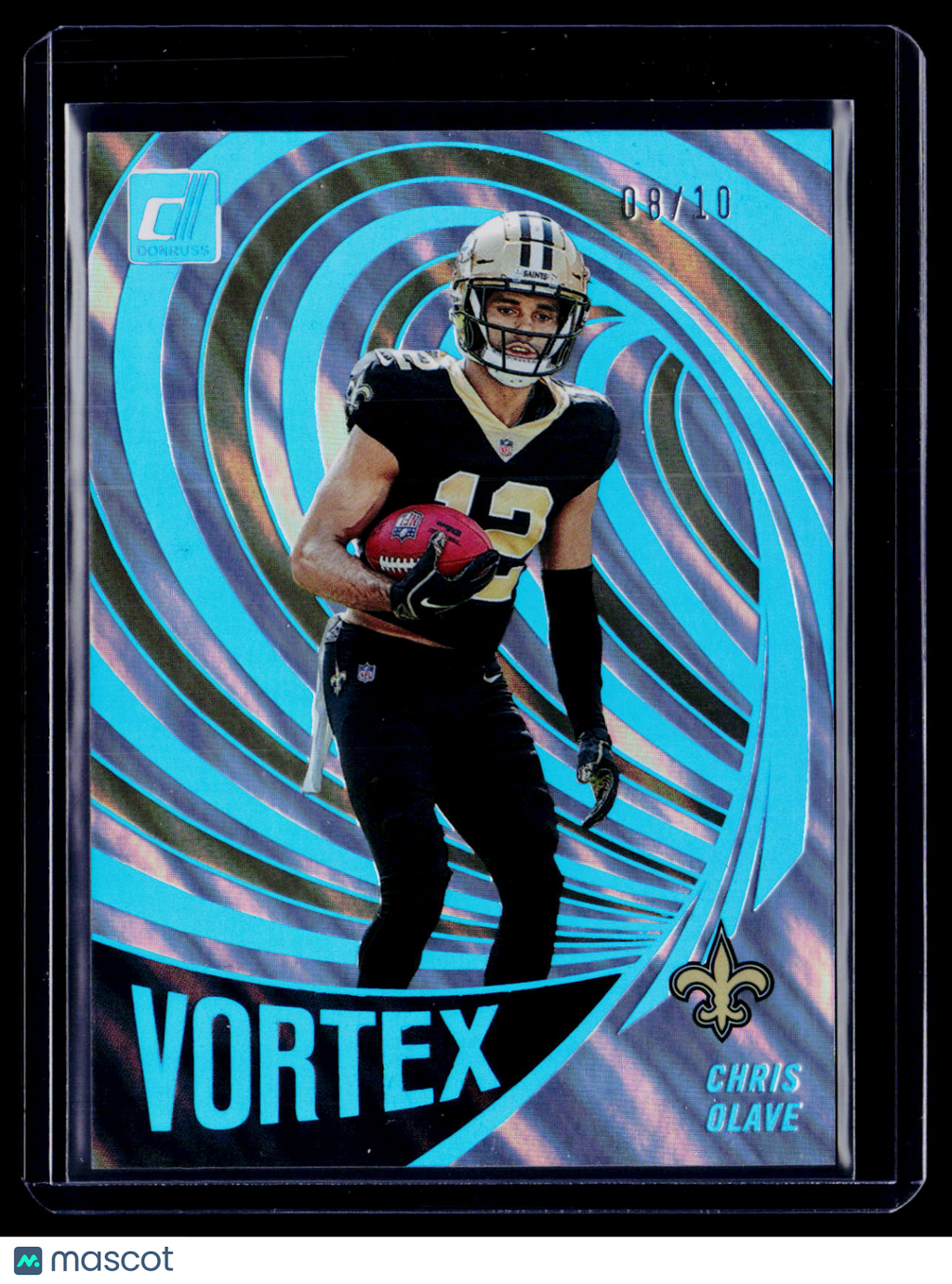 2022 Donruss Chris Olave Gold Vortez 8/10