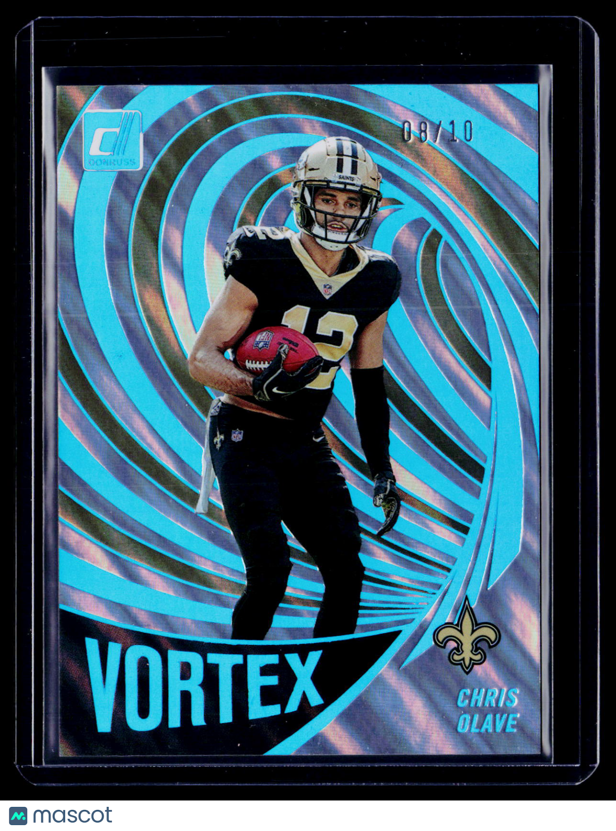 2022 Donruss Chris Olave Gold Vortez 8/10
