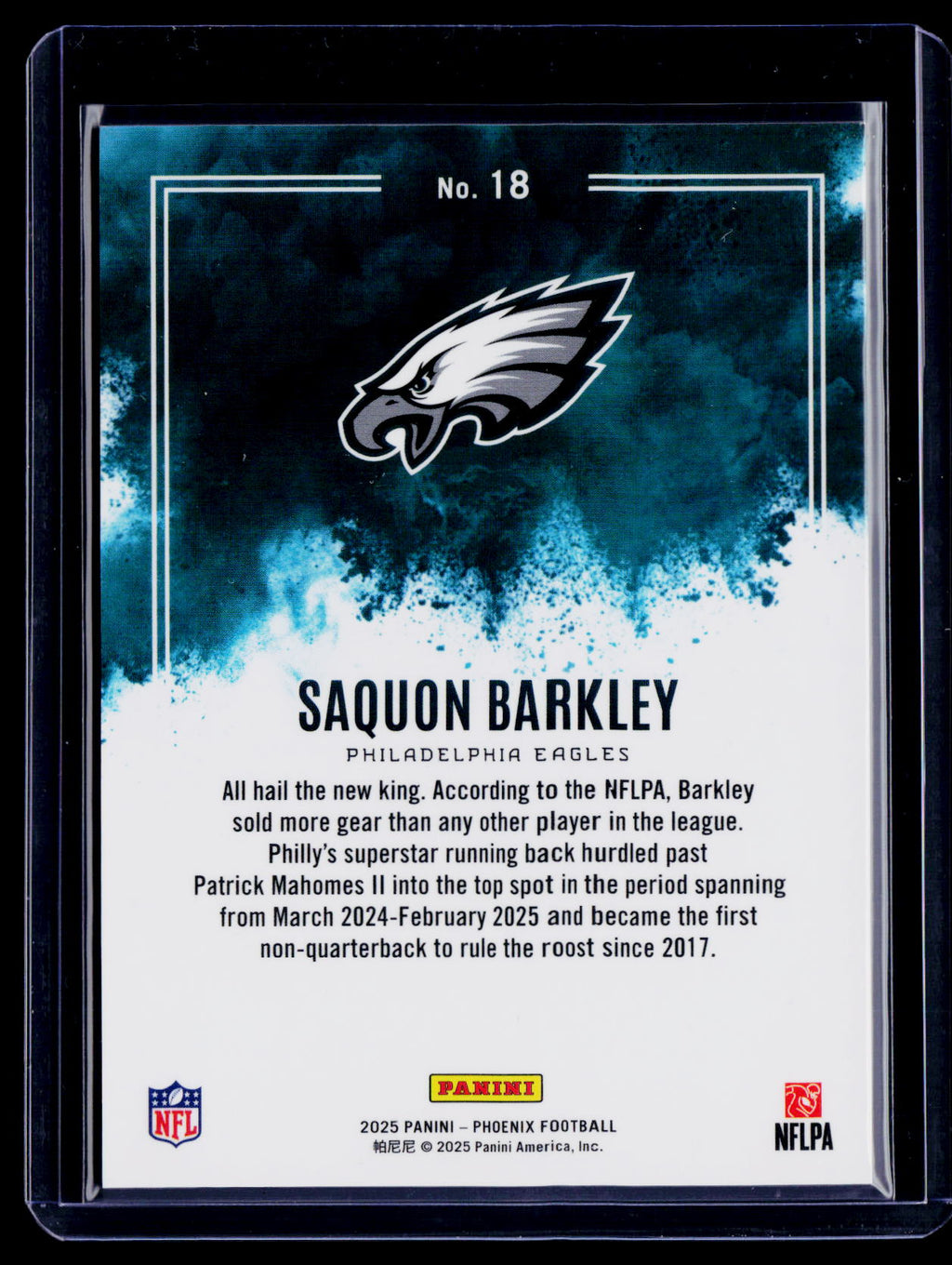 2025 Phoenix Saquon Barkley Colorblast
