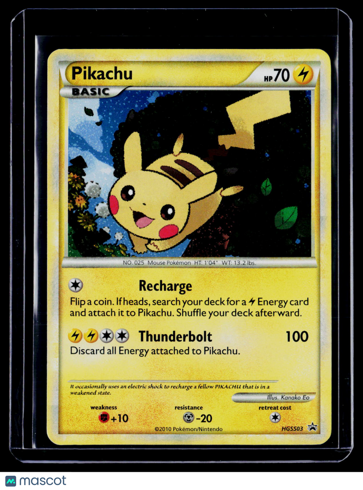 Pokemon Pikachu HGSS03 Promo