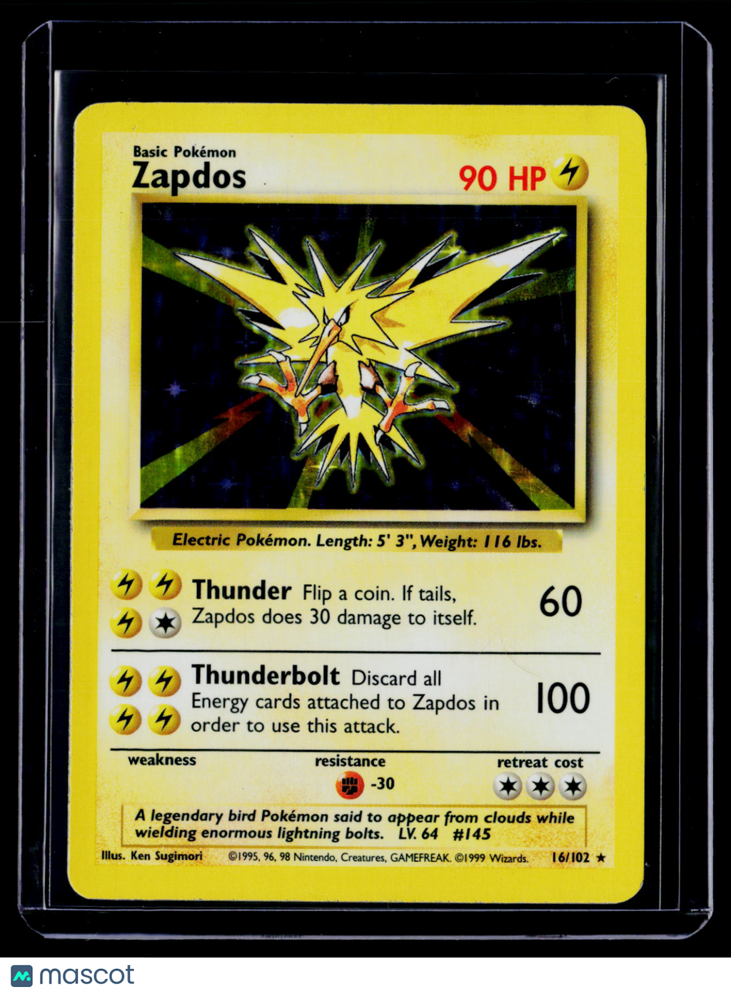 Pokemon Zapdos 16 102