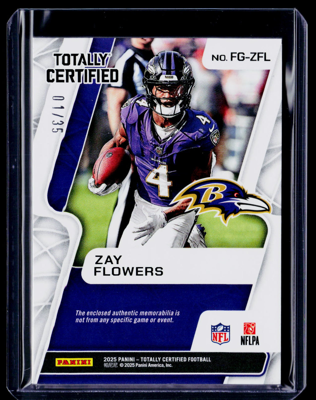 2025 Totally Certified Zay Flowers Camo Patch 1/35