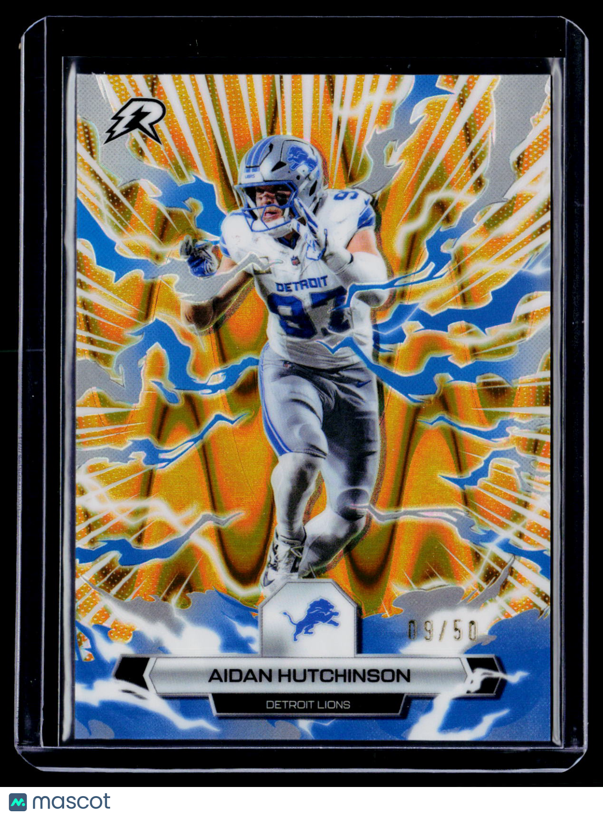 2025 Topps Resurgence Aidan Hutchinson Gold Power Surge 9/50