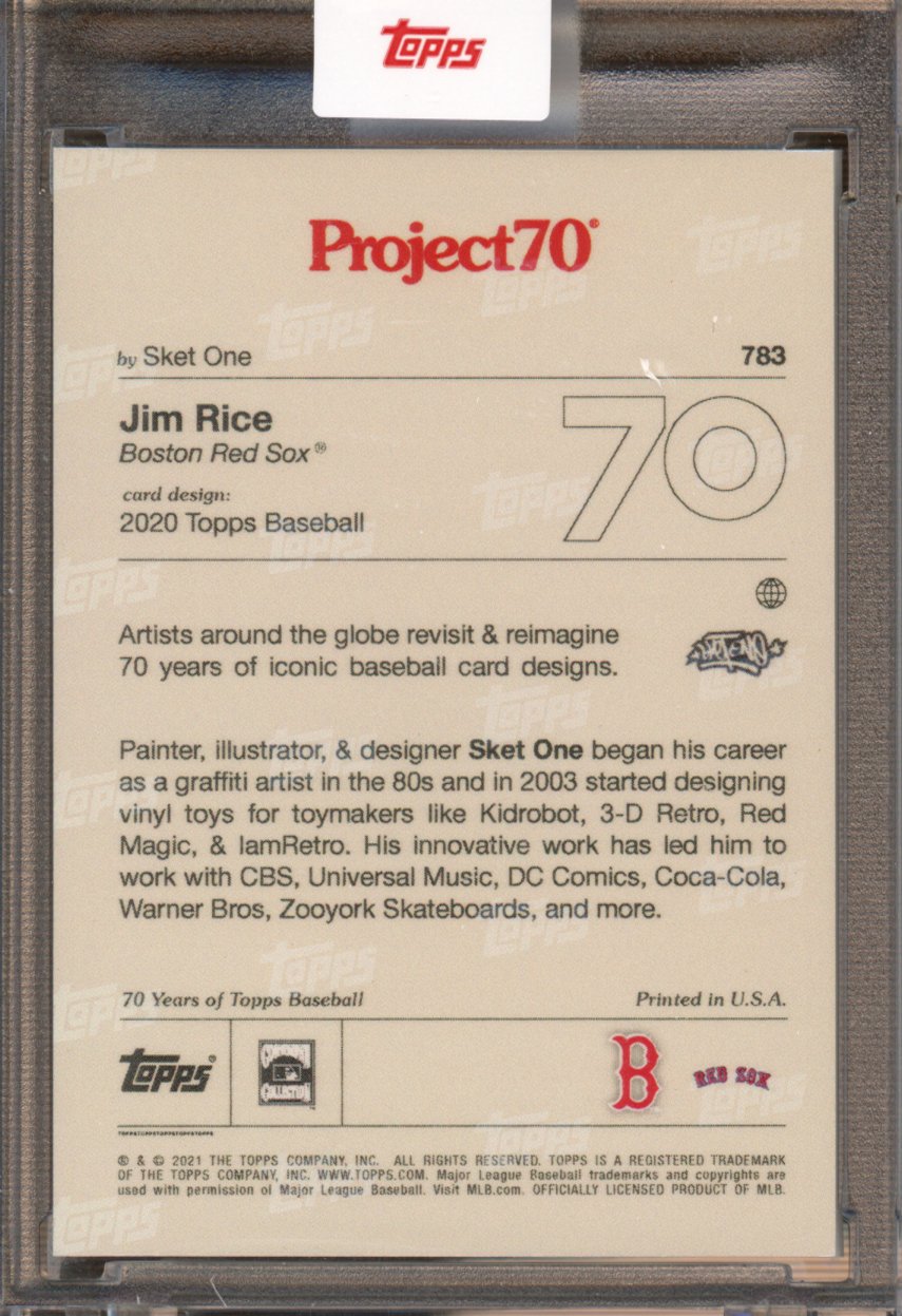2021 Topps Project 70 Jim Rice Sket One 783