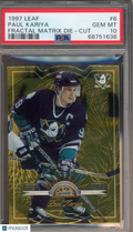 1997 Leaf Paul Kariya #6 Fractal Matrix Die Cut PSA 10
