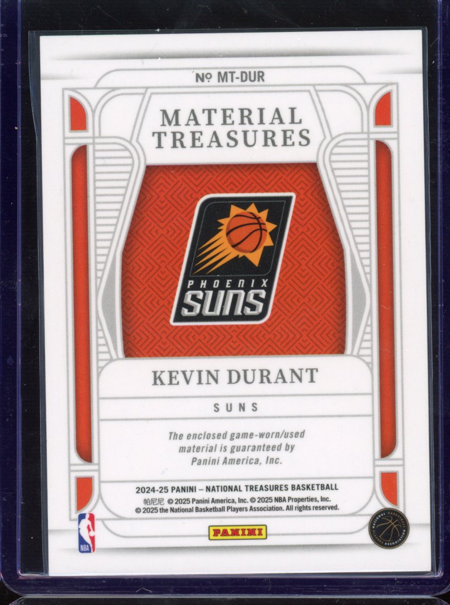 2024 National Treasures Kevin Durant Material Patch 13/99