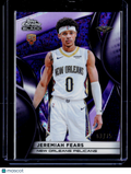 2025 Topps Chrome Black Jeremiah Fears Rookie Purple Mini Diamond 63/75 RC