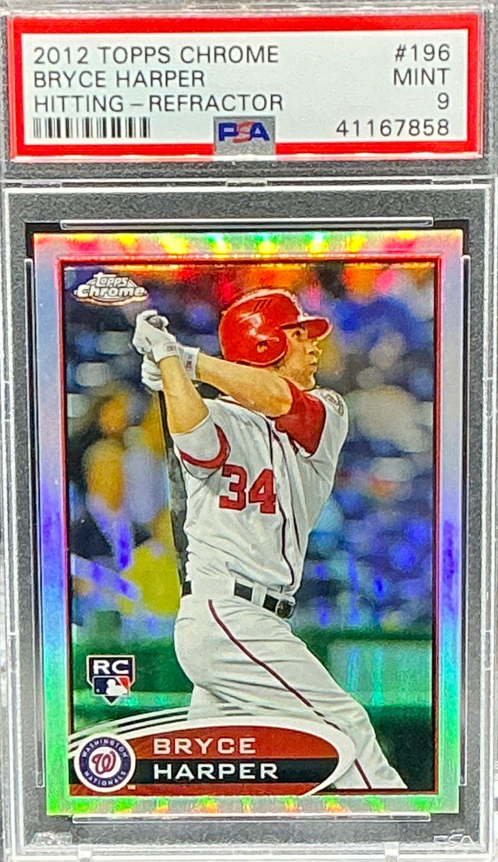 2012 Chrome Bryce Harper RC Hitting Refractor