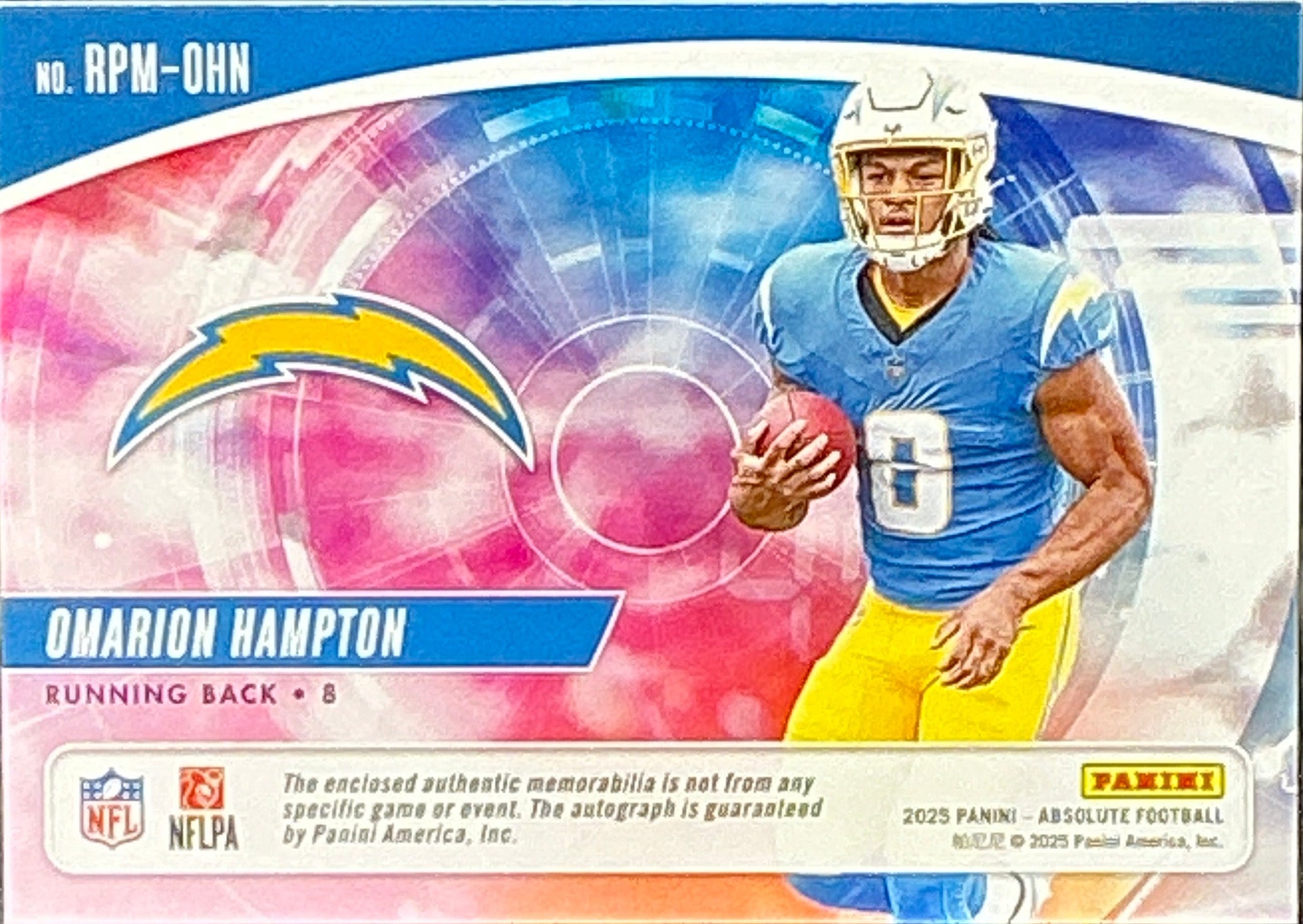 2025 Absolute Omarion Hampton Triple Patch RPA 344/399