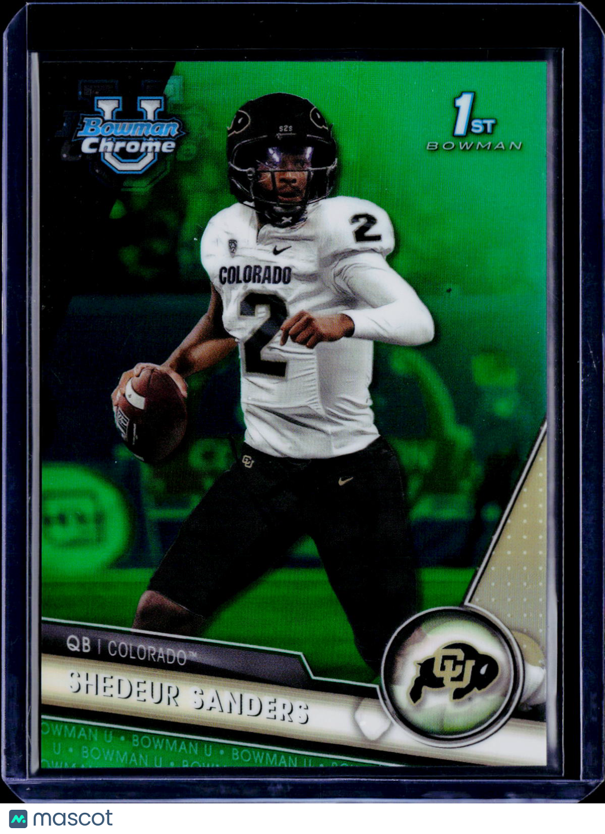 2023 Bowman U Chrome Shedeur Sanders 1st Green 83/99