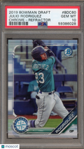 2019 Bowman Draft Julio Rodriguez Chrome Refractor PSA 10