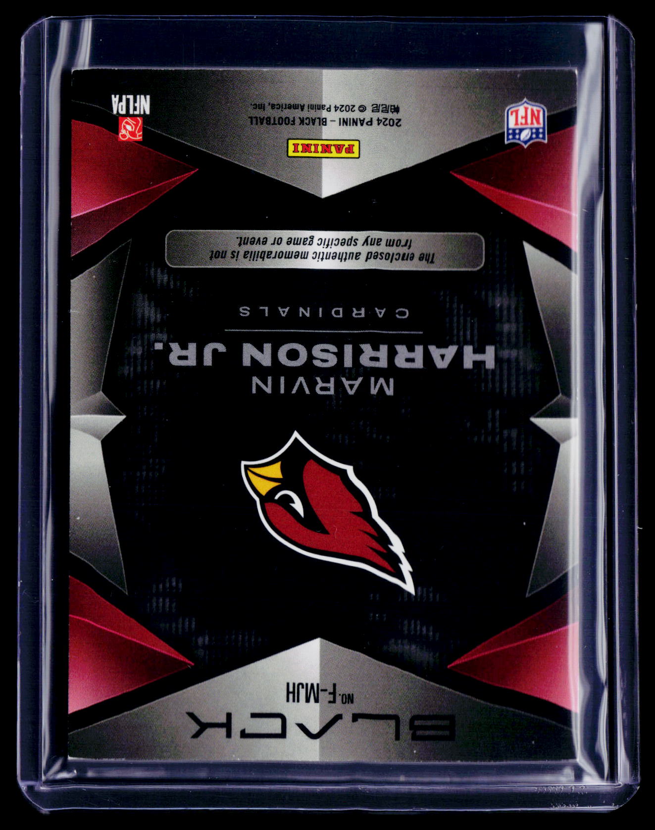 2024 Black Marvin Harison Jr. Futuristic Patch 13/50