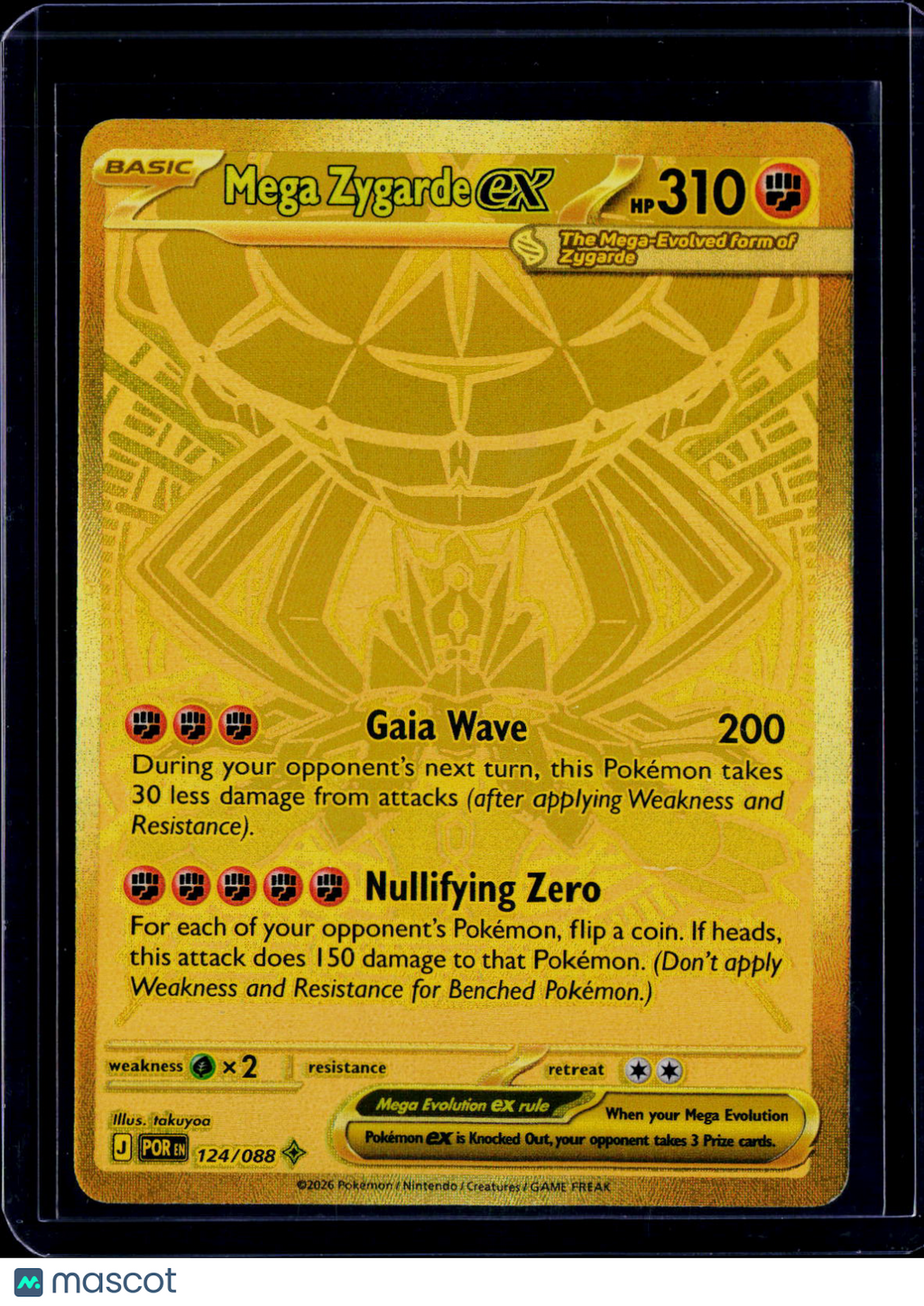 Mega Zygarde ex Gold 124/088
