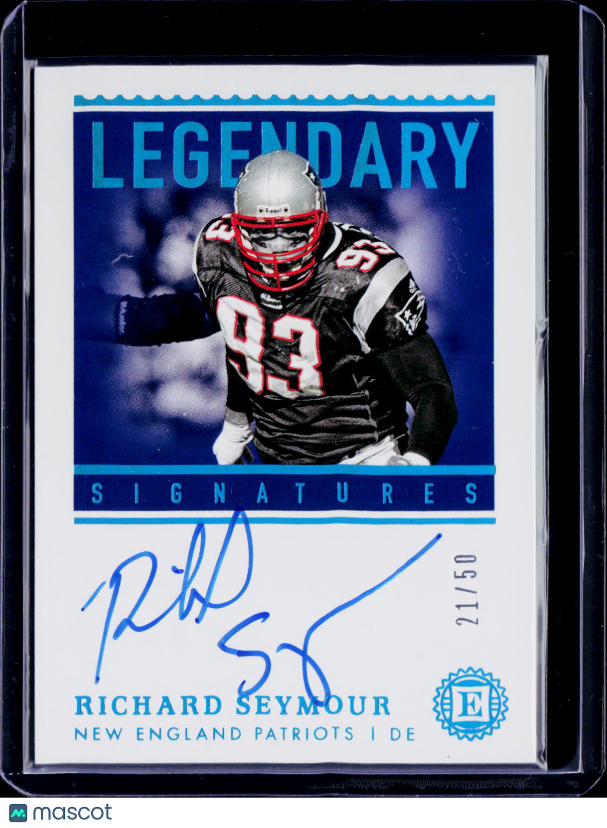 2020 Encased Richard Seymour Legendary Signatures 21/50