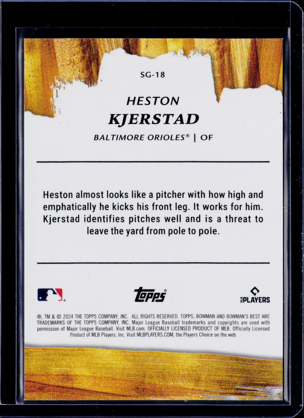 2024 Bowman's Best Heston Kjerstad Strokes of Gold