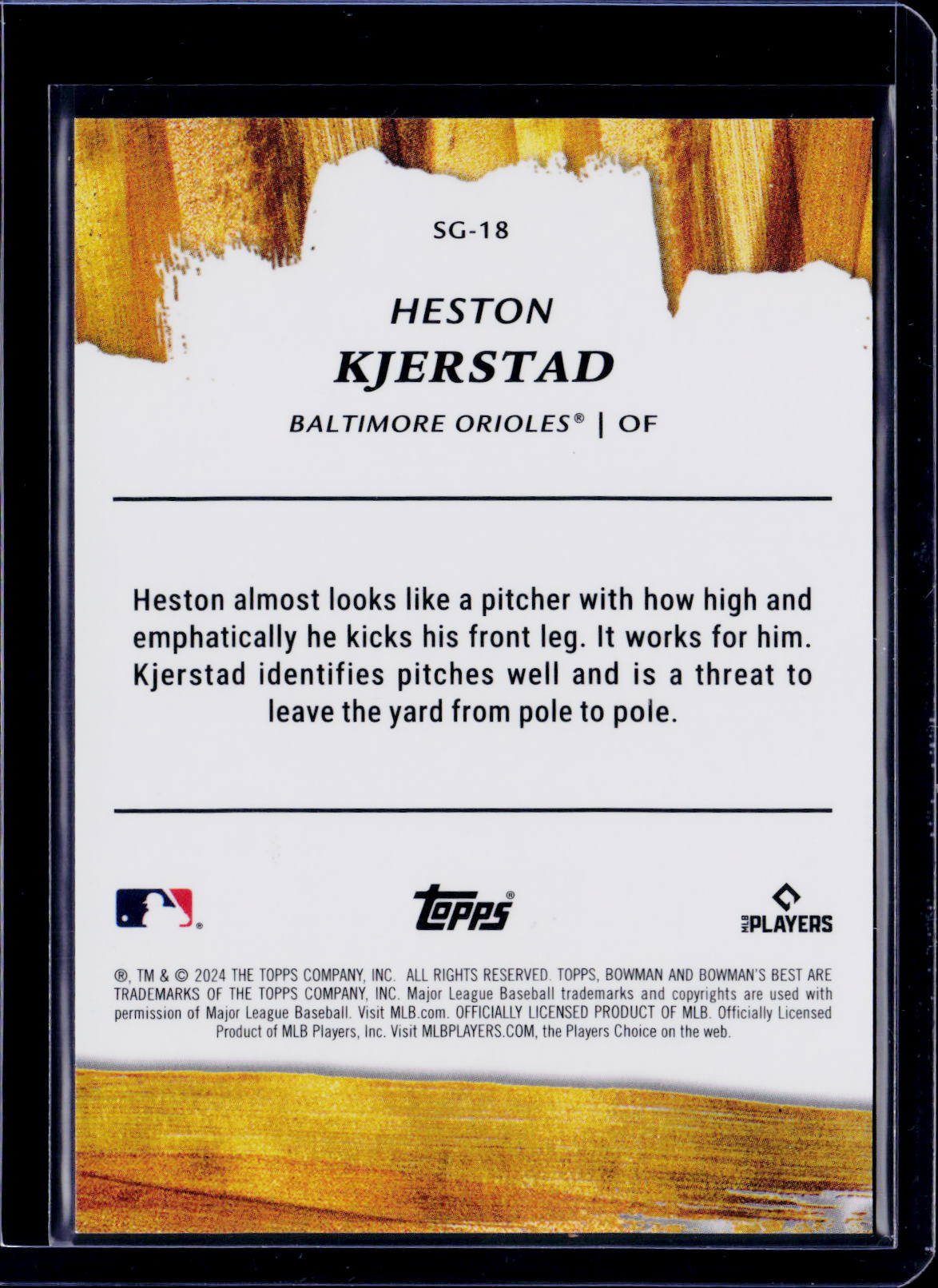 2024 Bowman's Best Heston Kjerstad Strokes of Gold