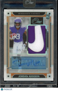 2023 Panini One Jordan Addison Premium Nike Patch RPA 2/5 RC