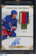 2019-20 The Cup Artemi Panarin Signature Materials Patch Auto 15/25