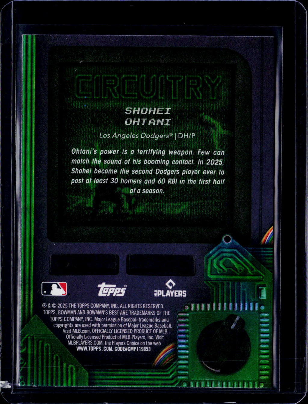 2025 Bowmans Best Shohei Ohtani Circuitry Refractor