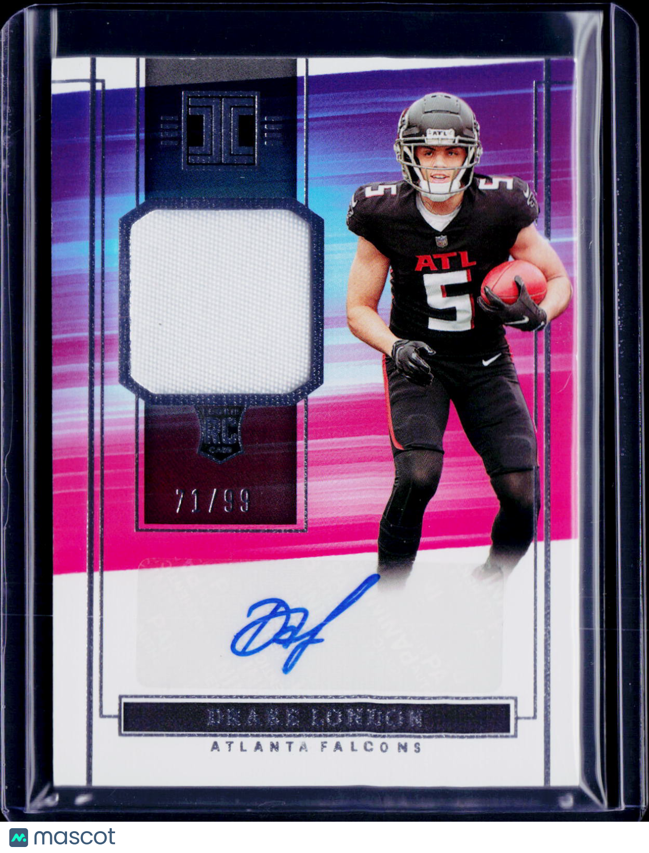 2022 Impeccable Drake London Rookie Patch Auto /99
