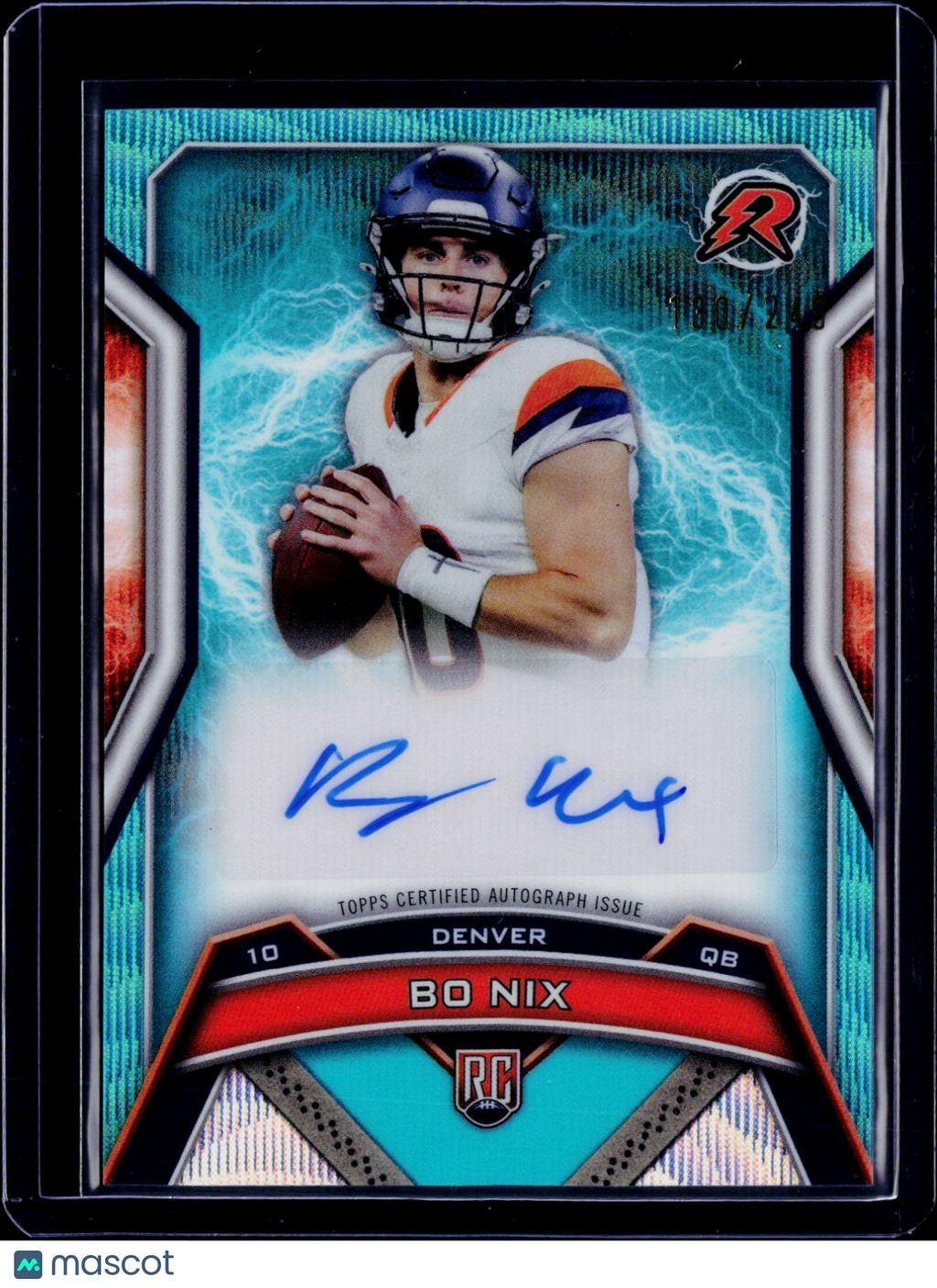 2024 Topps Resurgence Bo Nix Auga Surge Auto /249