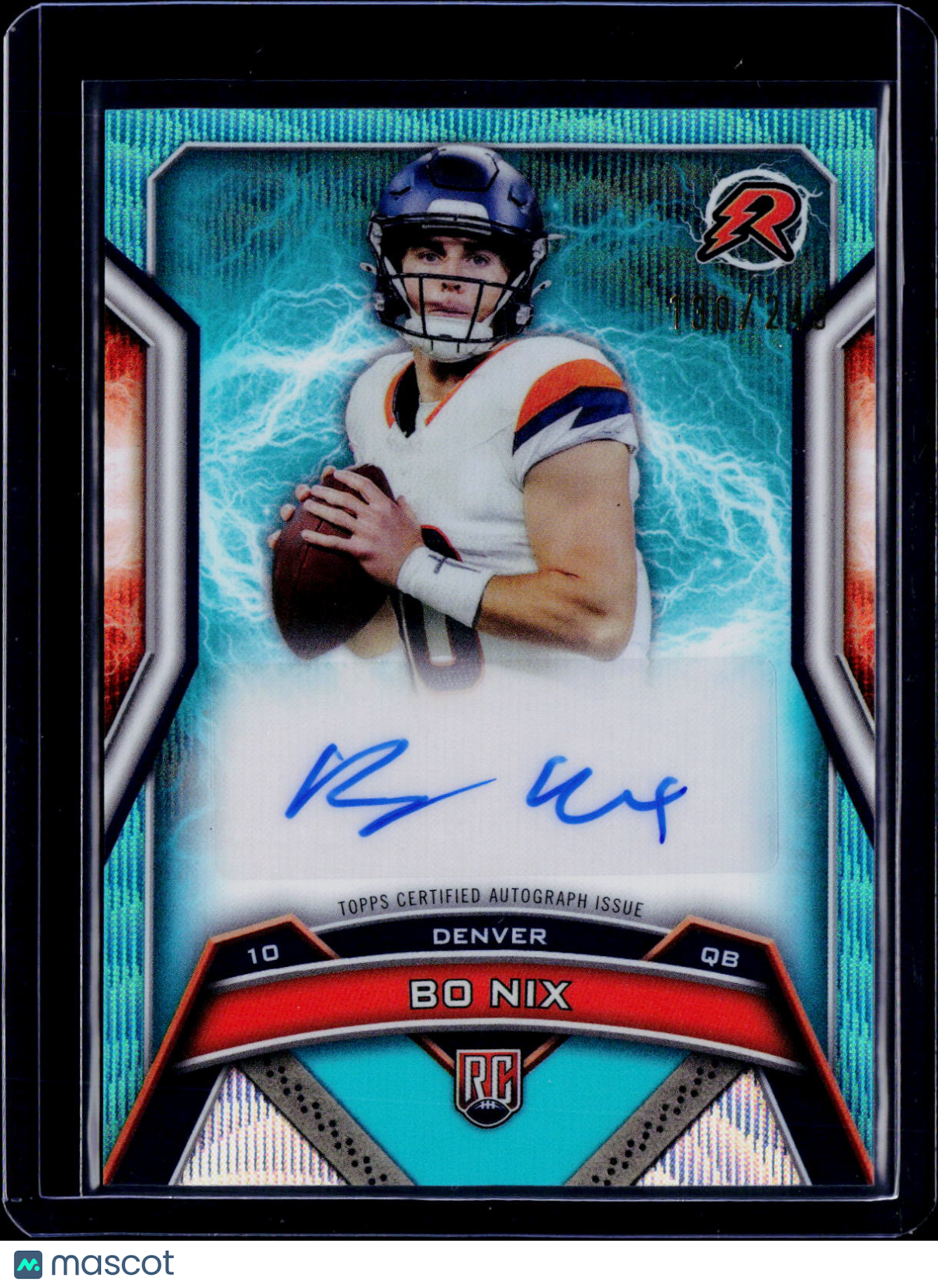 2024 Topps Resurgence Bo Nix Auga Surge Auto /249